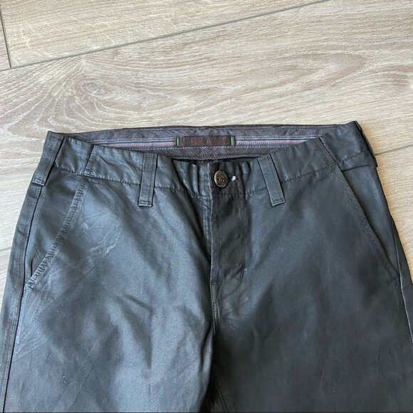 J Brand Inez Coated Slim Fit Cropped Pants Button Fly - Picture 4 of 14